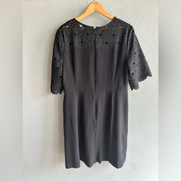 Ann Taylor, black dress lace top, size 12 - Picture 5 of 10